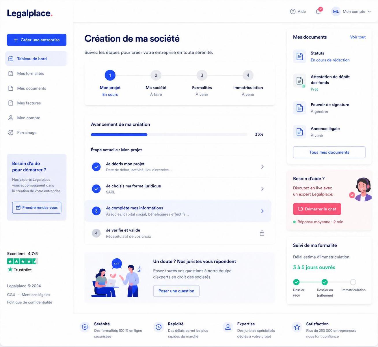 découvrez pourquoi legalplace séduit les entrepreneurs grâce à sa simplicité et son efficacité pour gérer toutes les démarches juridiques en ligne.
