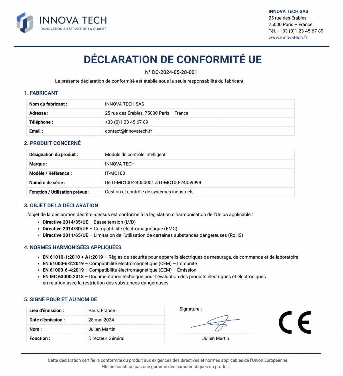 découvrez où télécharger un modèle fiable et prêt à l’emploi de déclaration de conformité pour simplifier vos démarches administratives.
