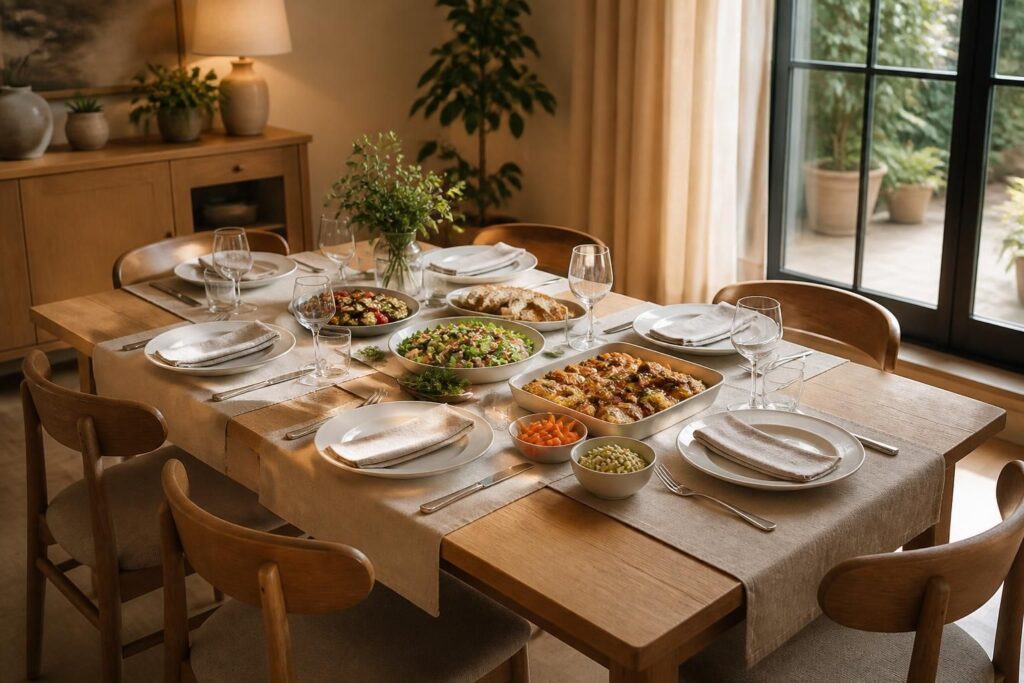 découvrez nos conseils et astuces pour organiser facilement un repas en groupe autour d'une table de 6, afin de rendre vos repas conviviaux et réussis.