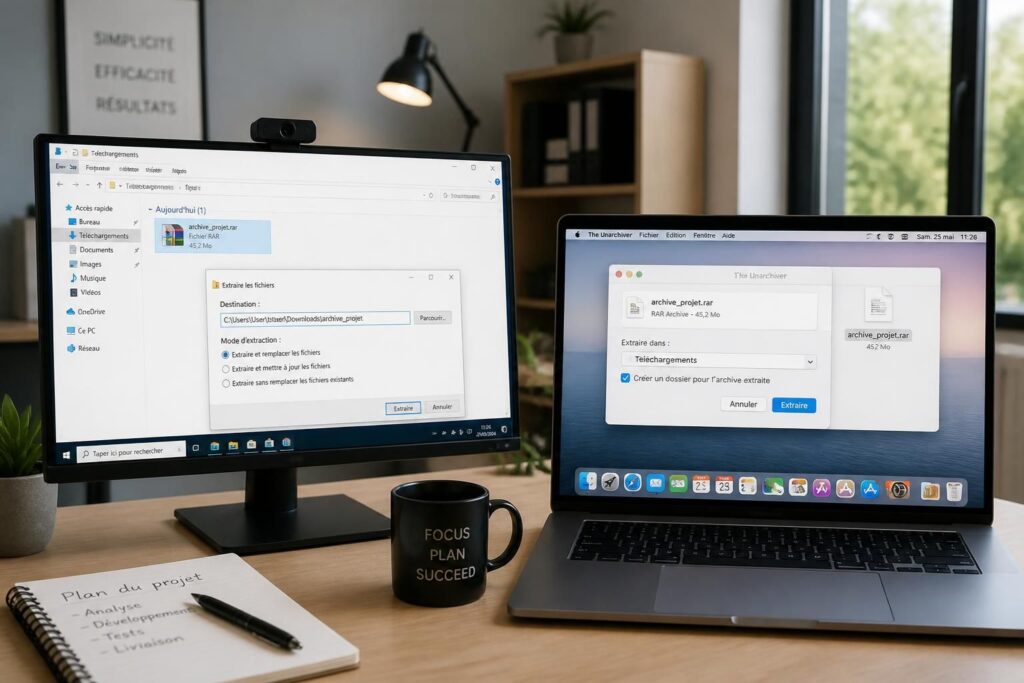 apprenez à décompresser facilement un fichier rar sur windows et mac grâce à notre guide simple et rapide, adapté à tous les niveaux.