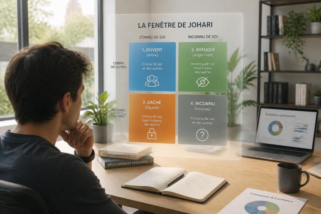 découvrez les fenêtres de johari, un outil essentiel pour améliorer la communication et favoriser le développement personnel. apprenez à mieux vous connaître et à mieux comprendre les autres grâce à cette méthode simple et efficace.
