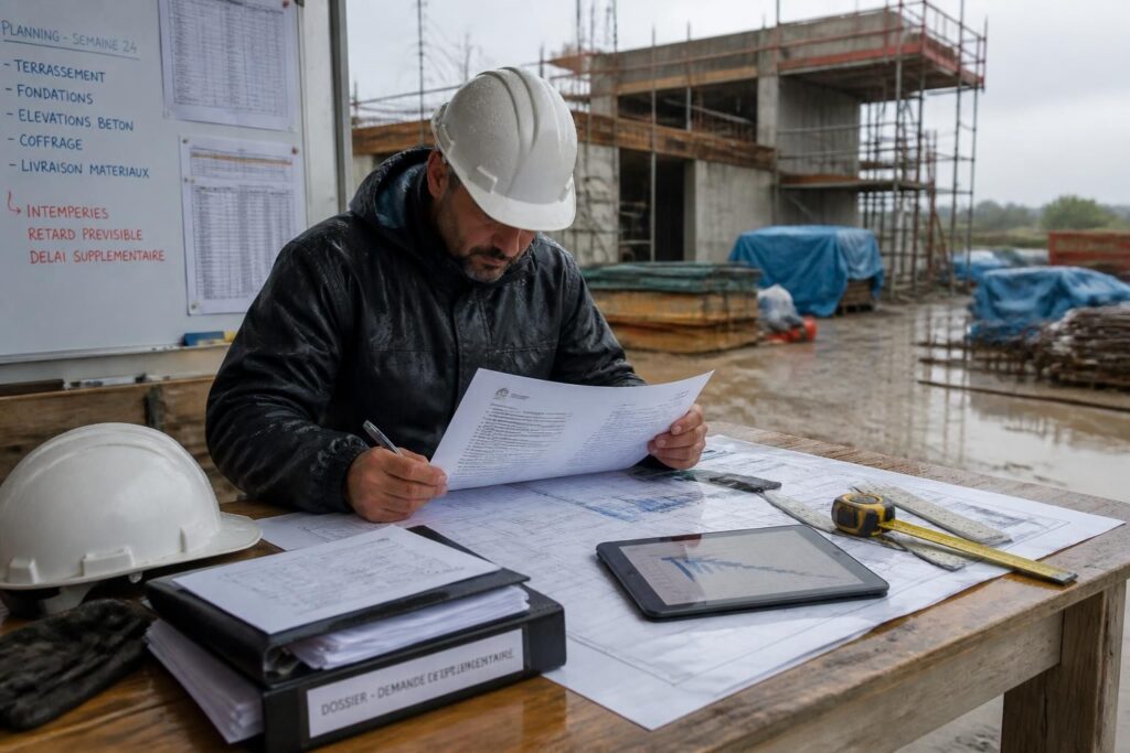 découvrez comment constituer un dossier de justificatif d'intempéries pour obtenir un délai supplémentaire sur votre chantier. conseils et démarches à suivre pour protéger vos délais de construction.