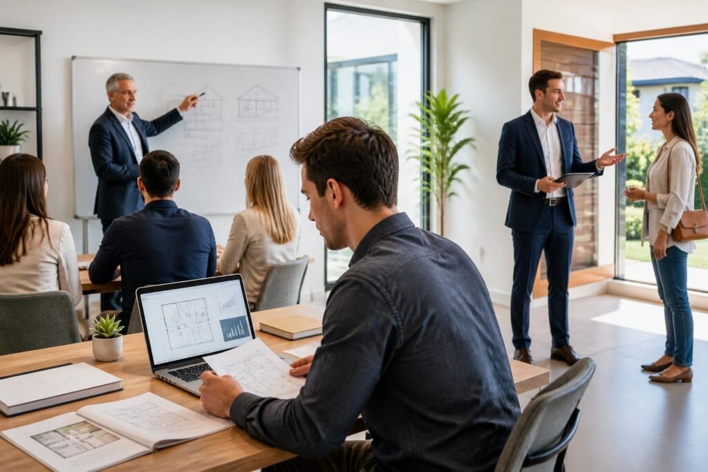 découvrez les étapes essentielles pour devenir un agent immobilier professionnel grâce à notre formation complète, adaptée à tous les niveaux dans le secteur immobilier.