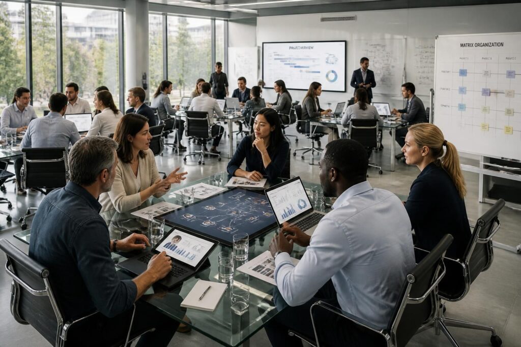 découvrez la définition de la structure matricielle et comprenez les principes de ce modèle organisationnel hybride utilisé pour optimiser la gestion des projets et des ressources.